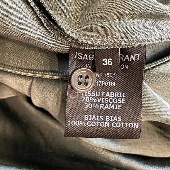 Isabel Marant Sage Green Cut Out Sleeves Mini Dress - Picture 12 of 12